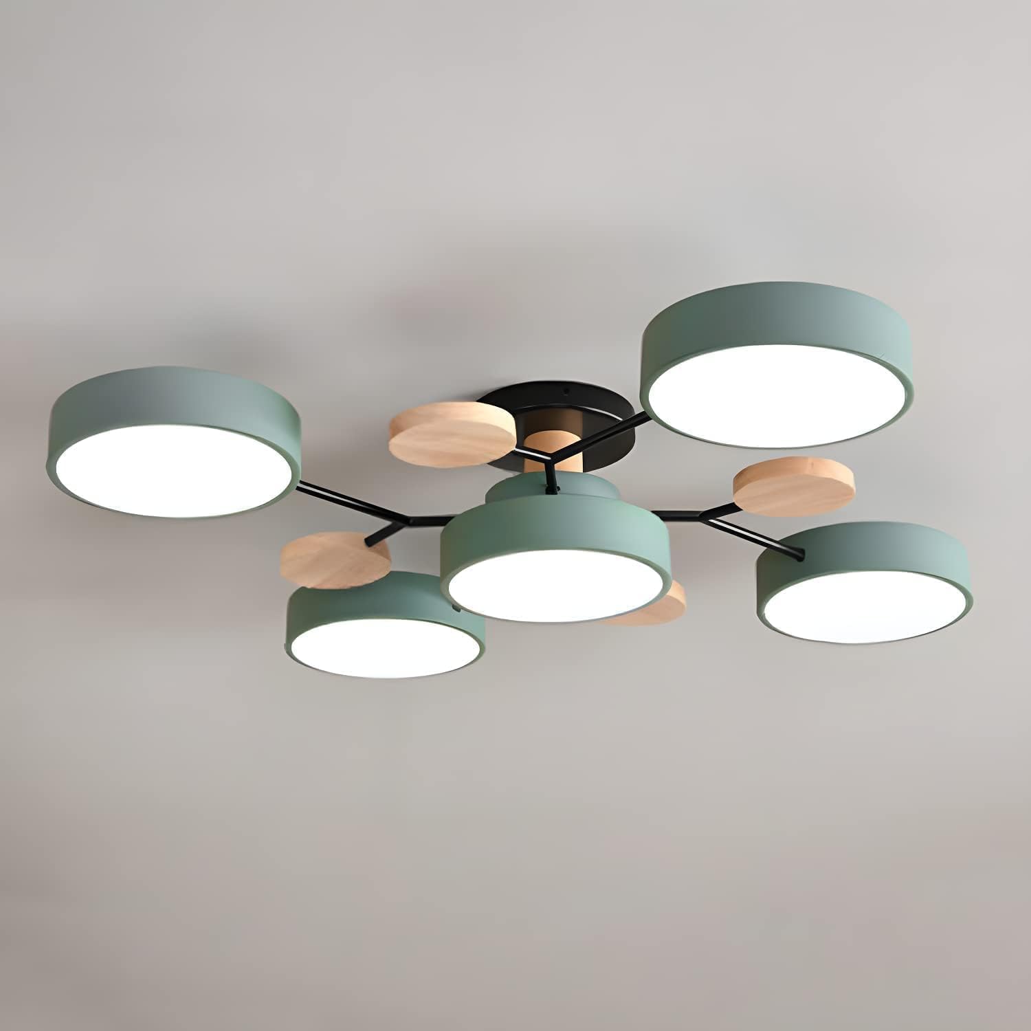 Deckenleuchte Acryl 94cm Weißes Licht Warmes Licht LED-5 Lichter