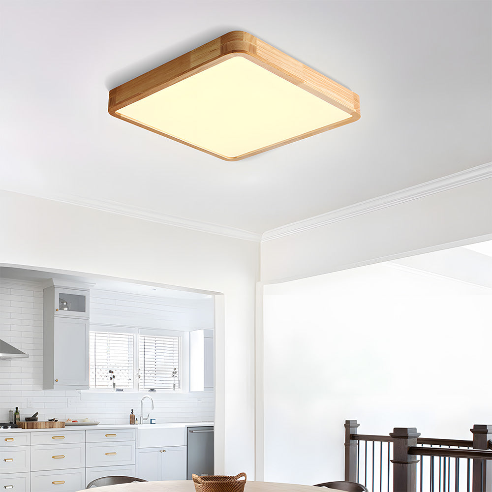 Deckenleuchte Holz Acryl LED Dimmbar 30/40/50/60cm