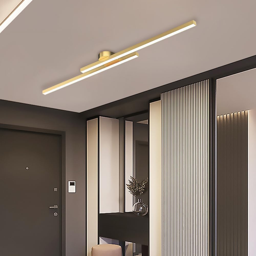 Lange LED Deckenleuchte aus Metall Dimmbar 60/90/120cm