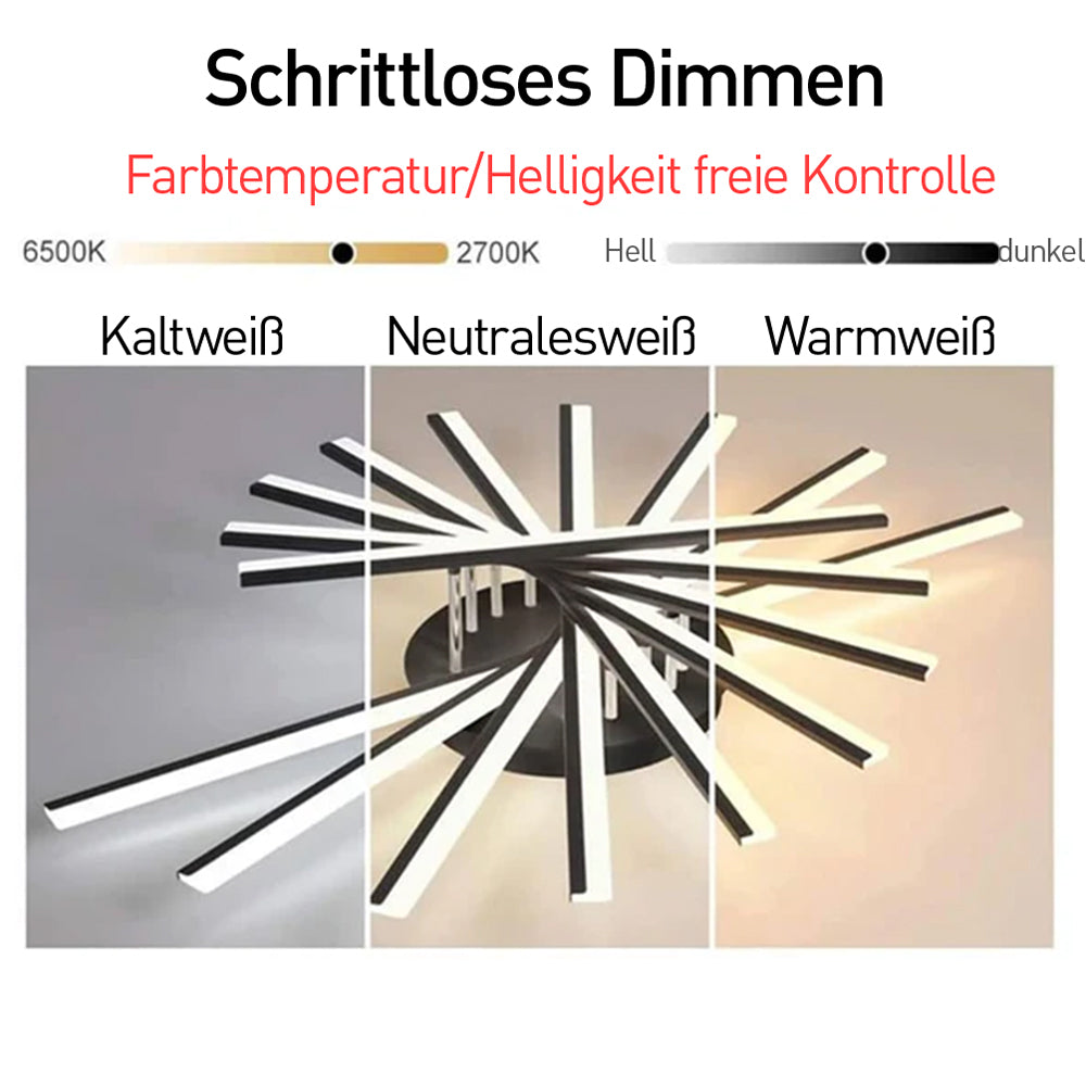 Deckenleuchte Metall Kreativ LED Dimmbar 83/95/108/120cm