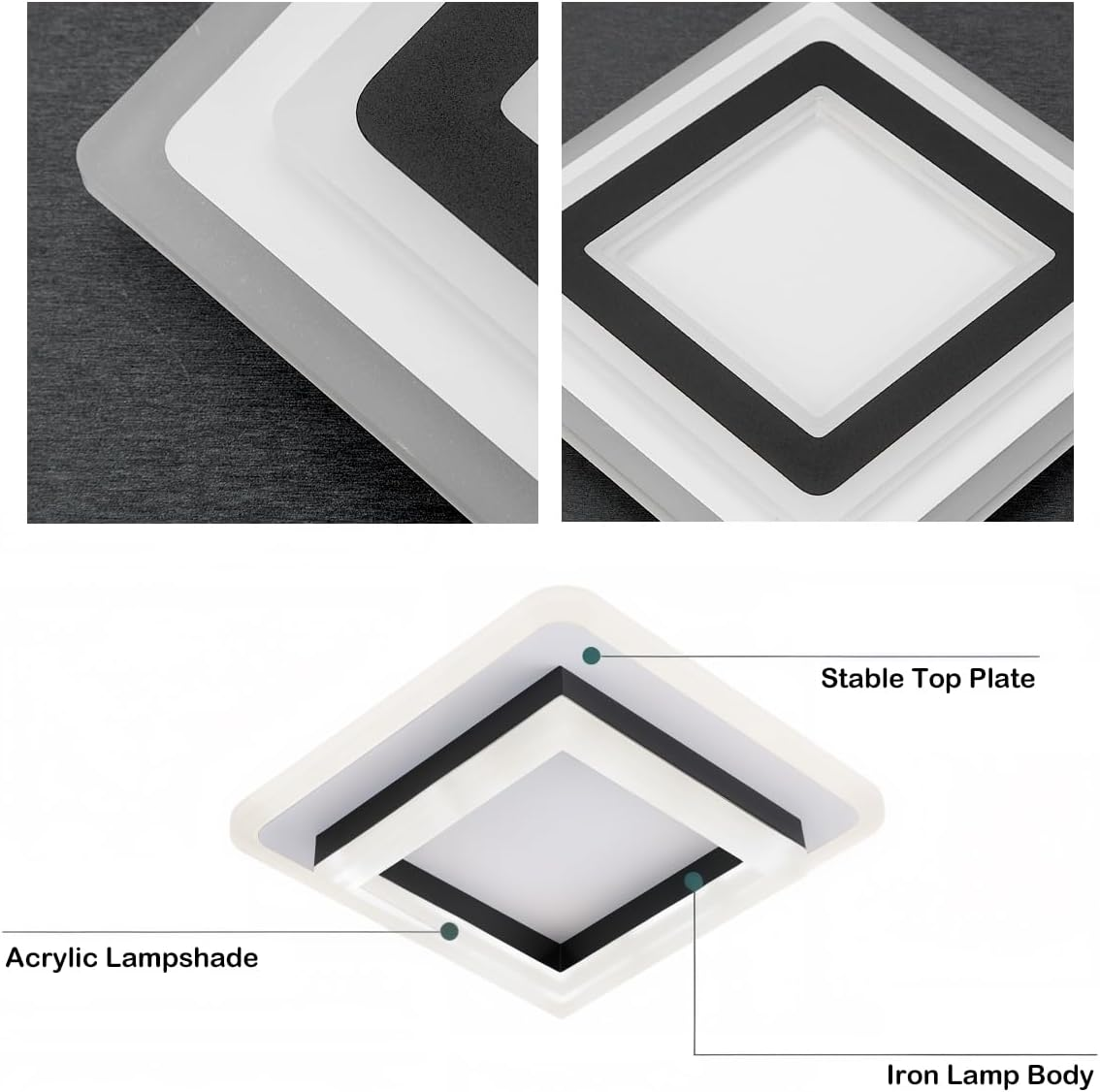 Nordische Dekoration Acryl LED 20cm Wohnzimmer Deckenleuchten