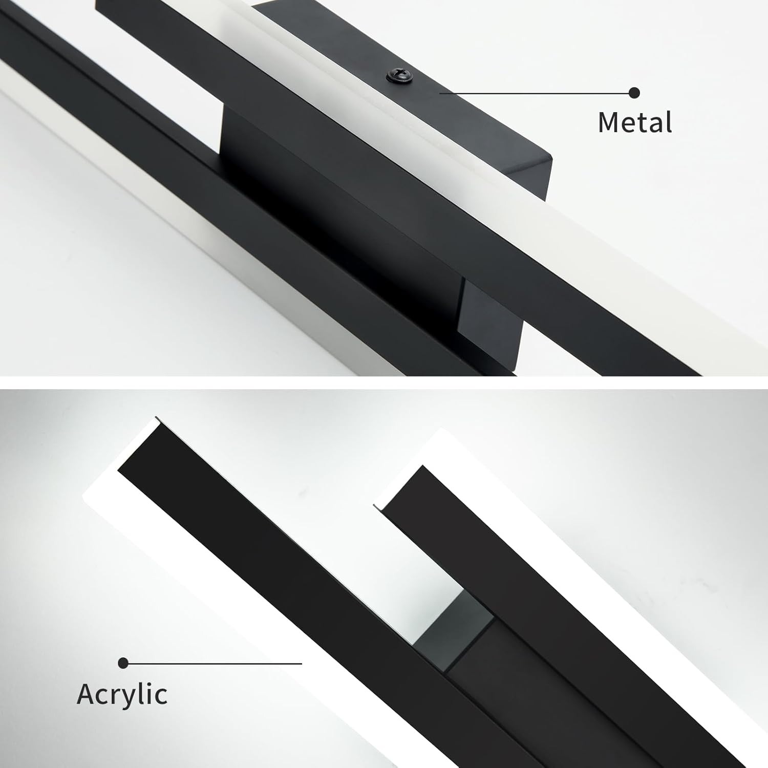Wandleuchte Acryl 48cm LED Weißes Licht Warmes Licht