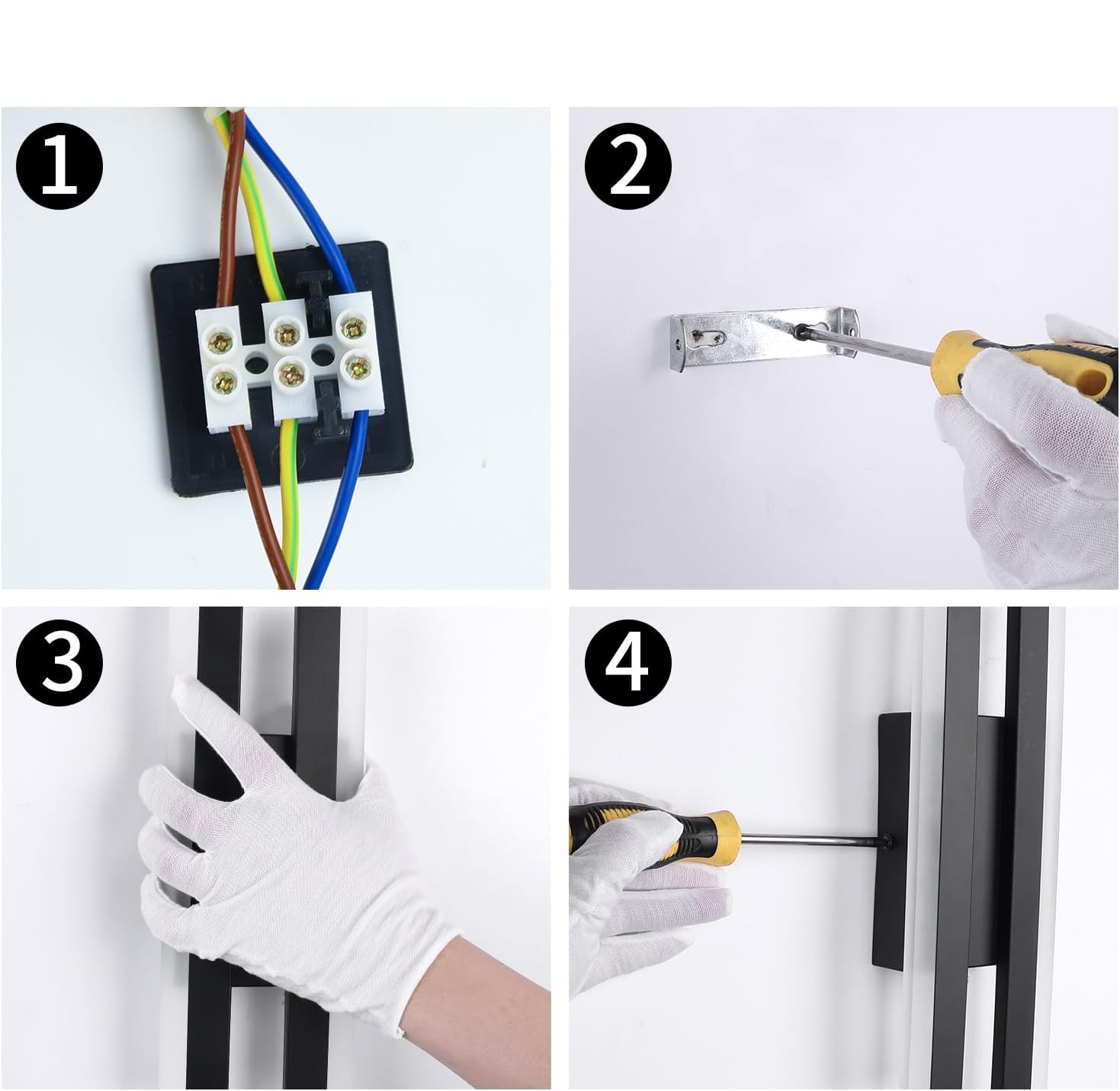 Wandleuchte Acryl 48cm LED Weißes Licht Warmes Licht