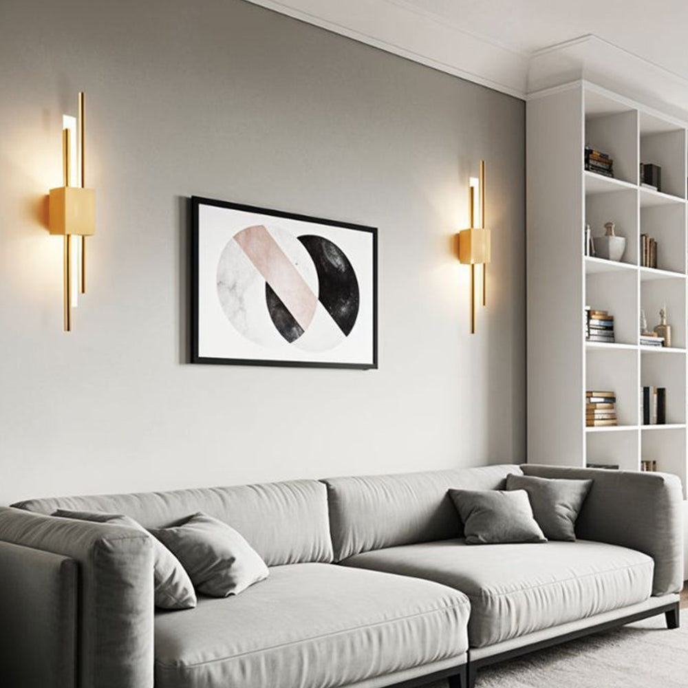 LED Wandleuchte Metall und Acryl 8cm 3 Farbwechsel