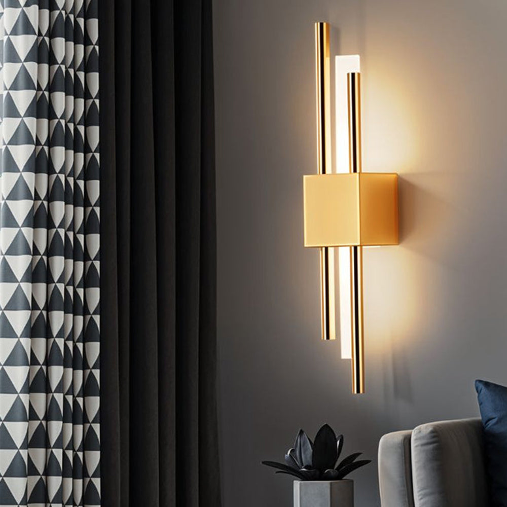 LED Wandleuchte Metall und Acryl 8cm 3 Farbwechsel