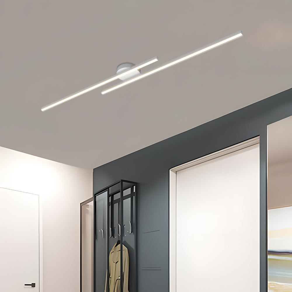 Lange LED Deckenleuchte aus Metall Dimmbar 60/90/120cm