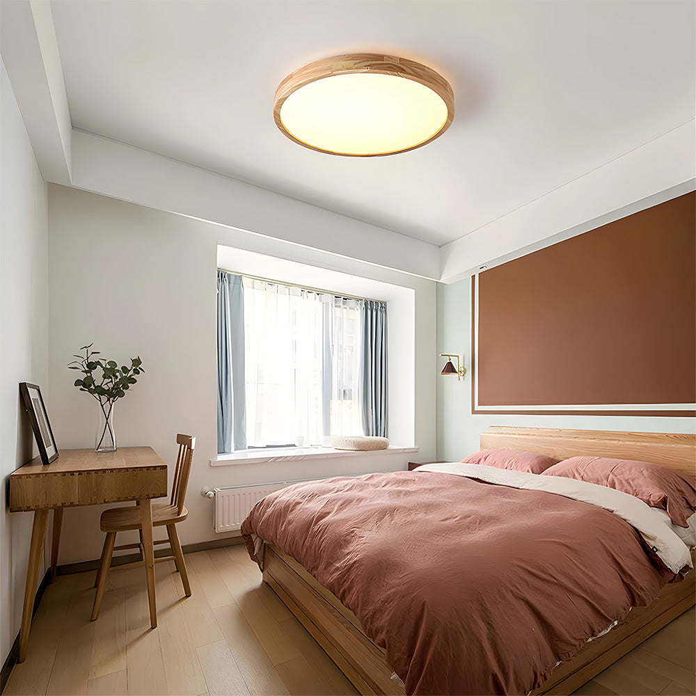 Deckenleuchte Holz Acryl LED Dimmbar 30/40/50/60cm