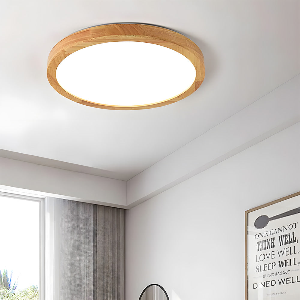 Deckenleuchte Holz Acryl LED Dimmbar 30/40/50/60cm