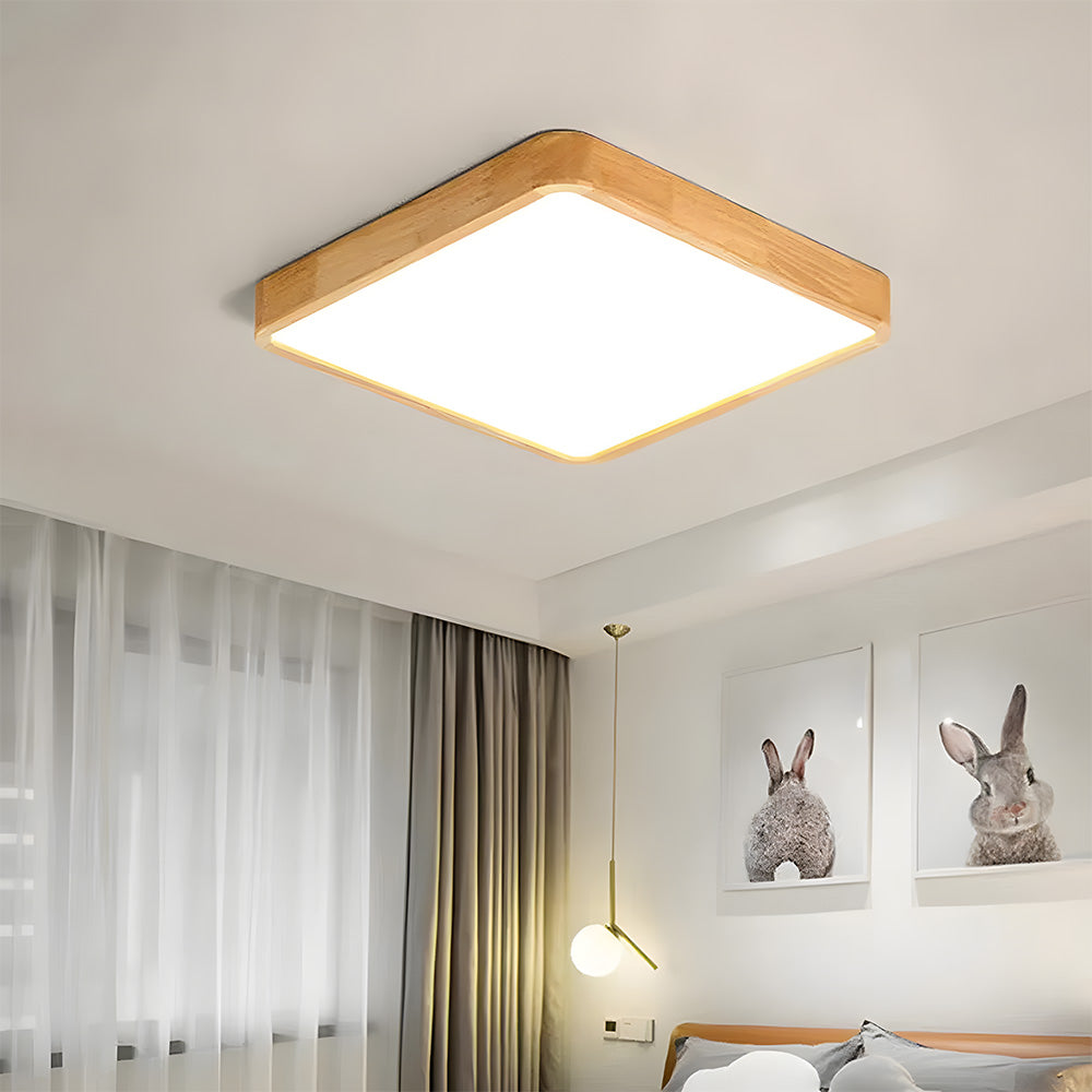 Deckenleuchte Holz Acryl LED Dimmbar 30/40/50/60cm