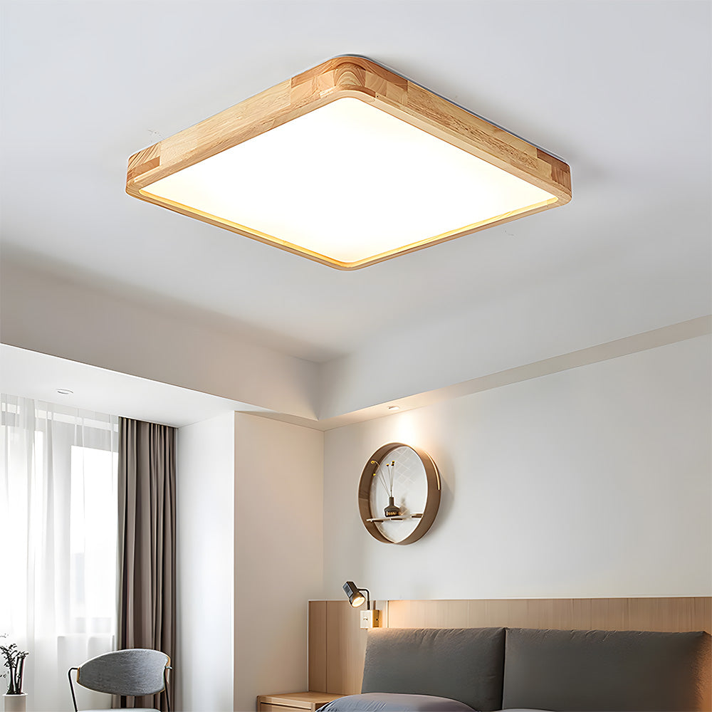Deckenleuchte Holz Acryl LED Dimmbar 30/40/50/60cm