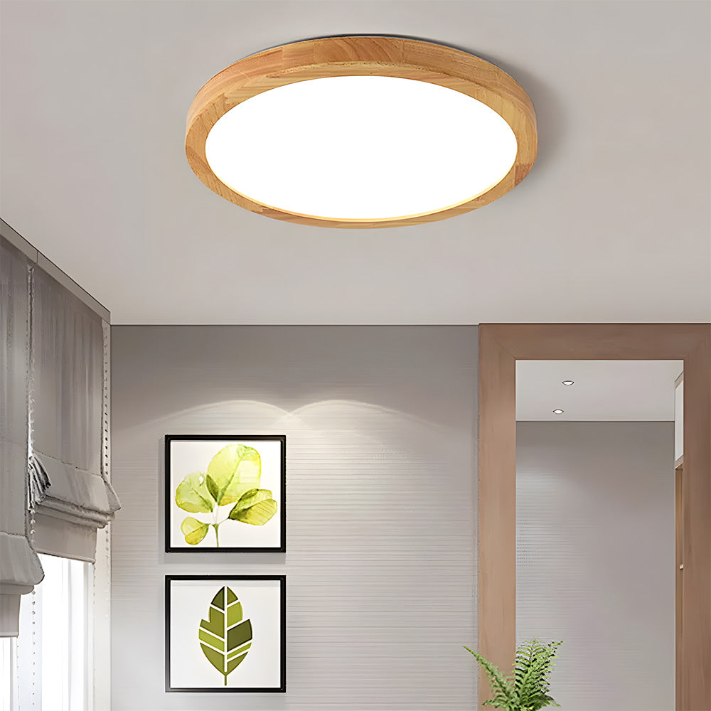Deckenleuchte Holz Acryl LED Dimmbar 30/40/50/60cm