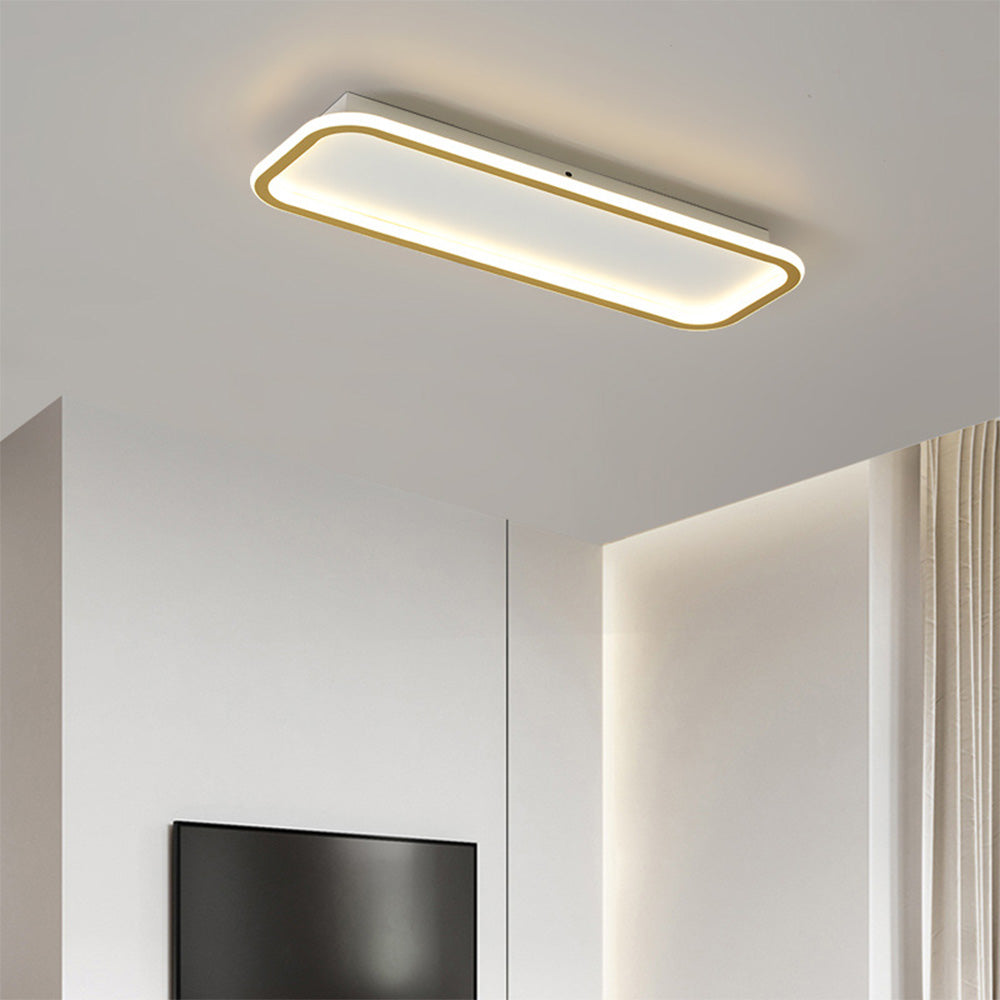 Rechteckige LED-Deckenleuchte 40cm Flur Dimmbar