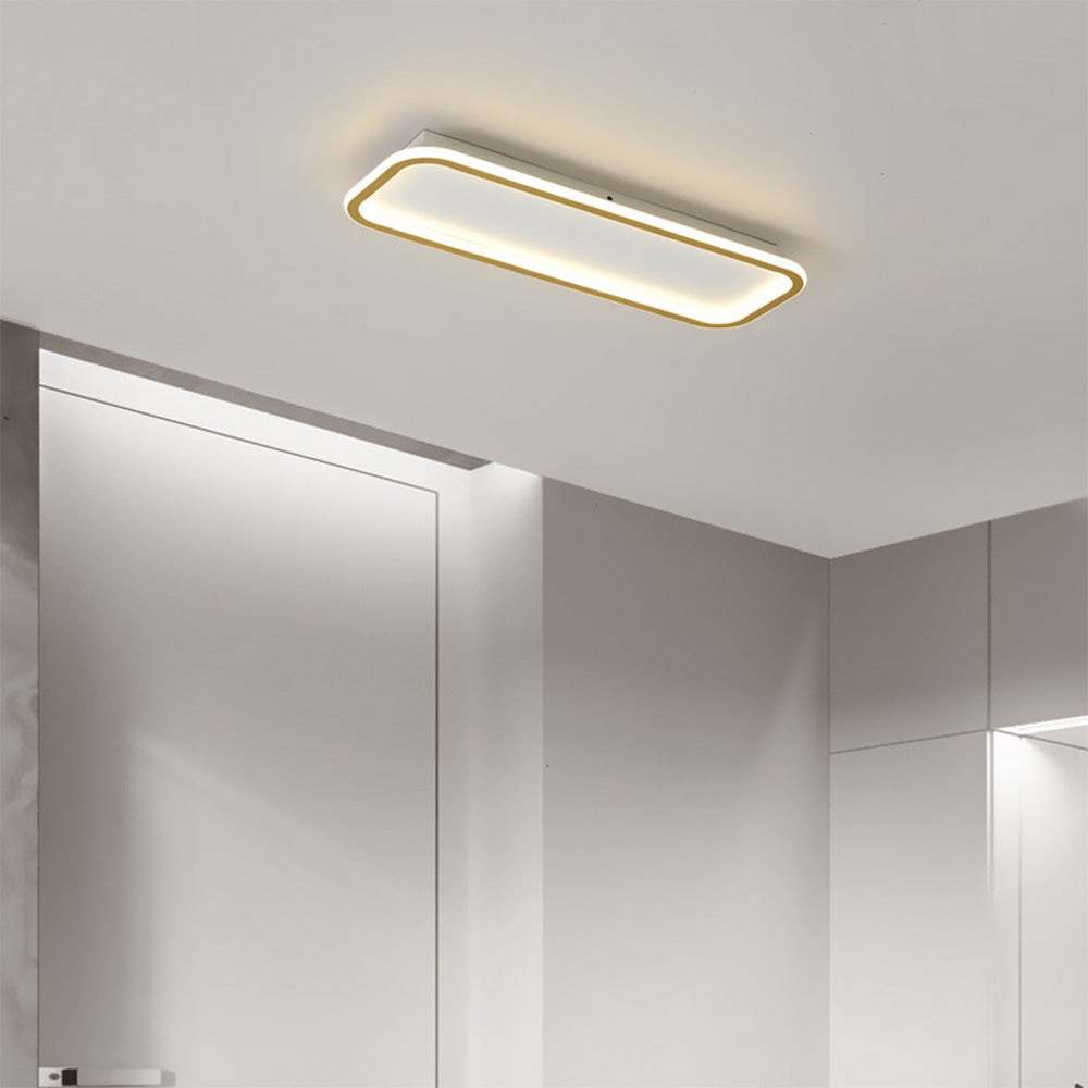 Rechteckige LED-Deckenleuchte 40cm Flur Dimmbar