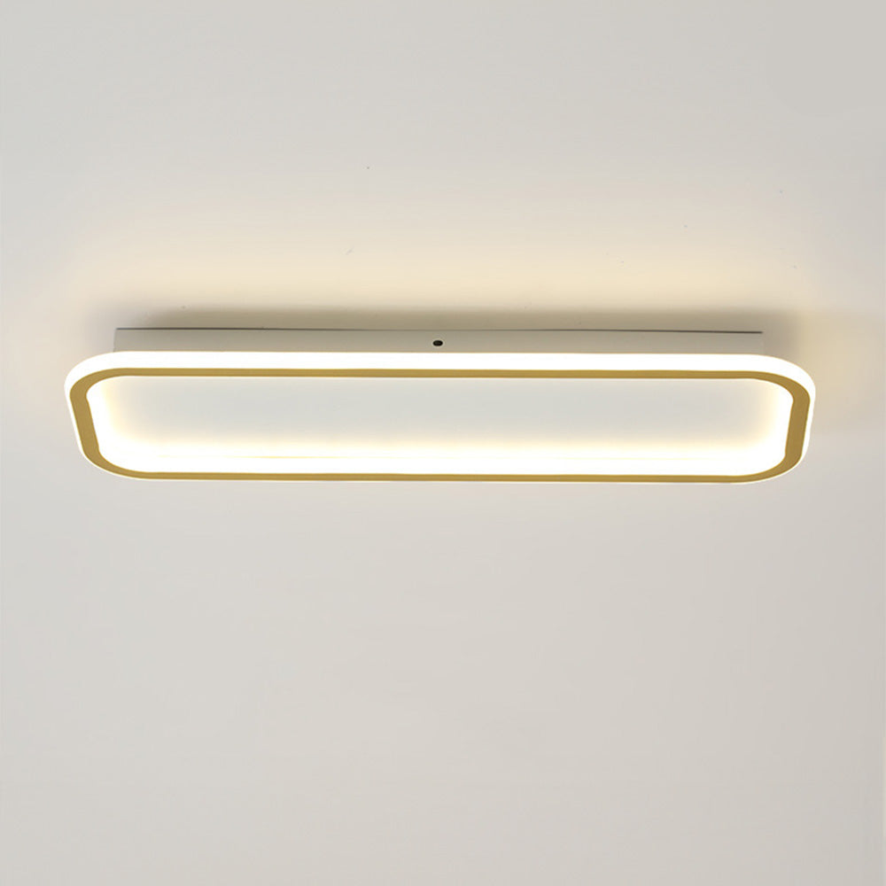 Rechteckige LED-Deckenleuchte 40cm Flur Dimmbar