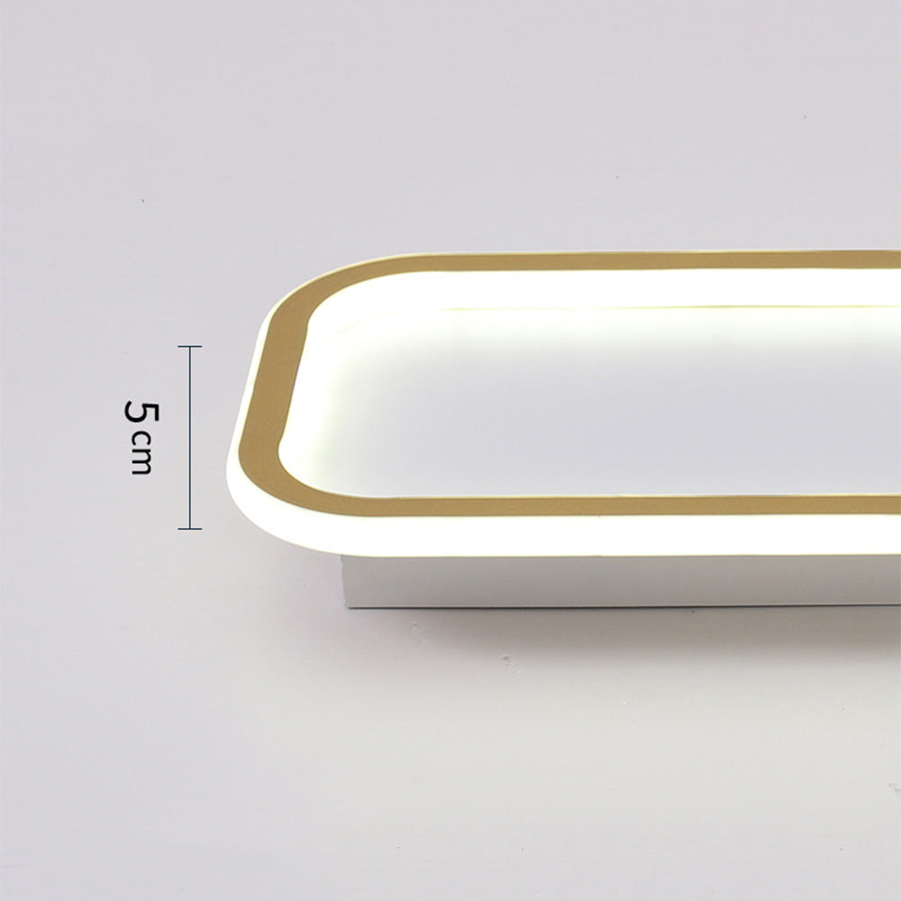 Rechteckige LED-Deckenleuchte 40cm Flur Dimmbar