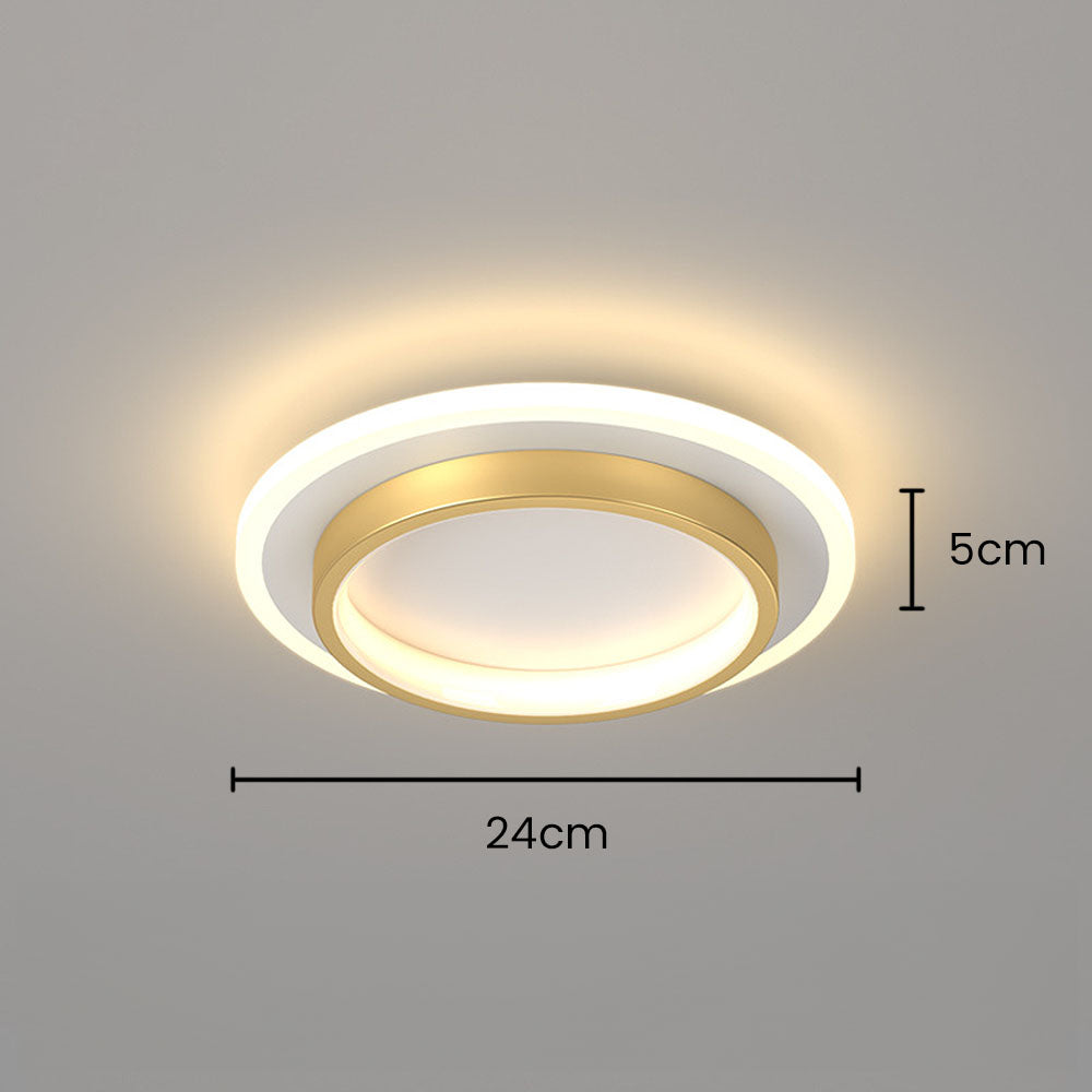 Deckenleuchte Wohnzimmer Acryl 3 Farbe einstellbar LED 24cm