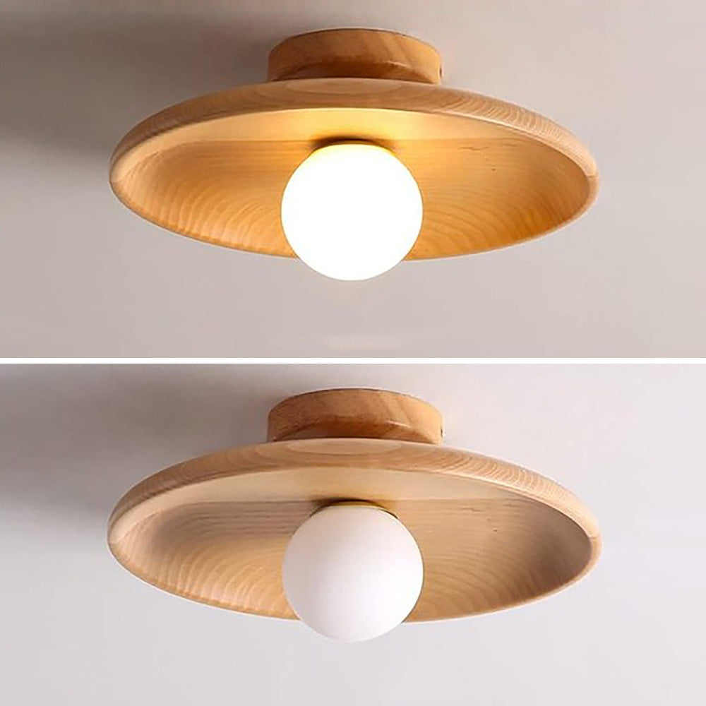 Deckenleuchte Nordisches Holz 18/28/35cm für Flur