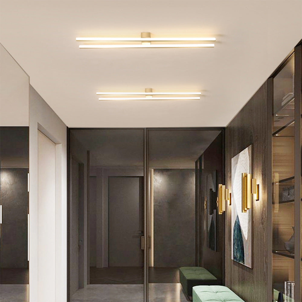 Deckenleuchte Metall LED 3 Farbwechsel per Schalter 48/58/78cm