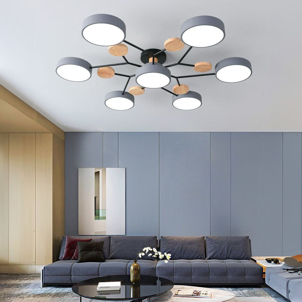 Deckenleuchte Acryl 94cm Weißes Licht Warmes Licht LED-7 Lichter