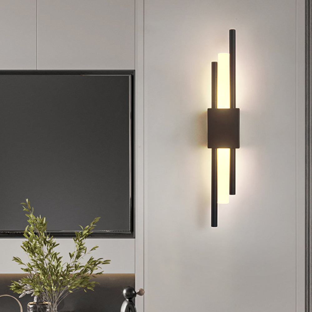 LED Wandleuchte Metall und Acryl 8cm