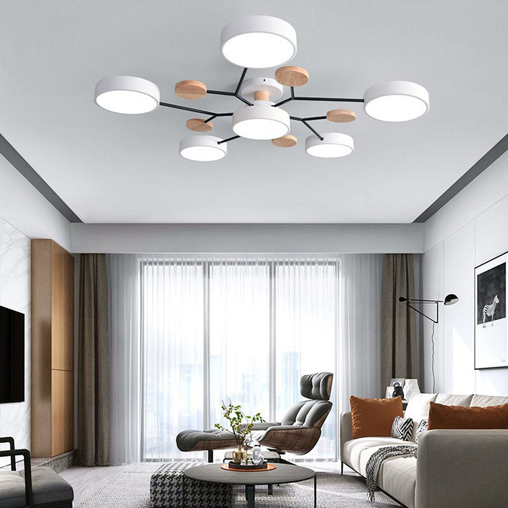 Deckenleuchte Acryl 90cm Dreifarbig Verstellbar LED-6 Lichter