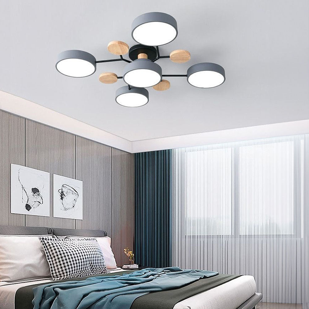 Deckenleuchte Acryl 94cm Weißes Licht Warmes Licht LED-5 Lichter