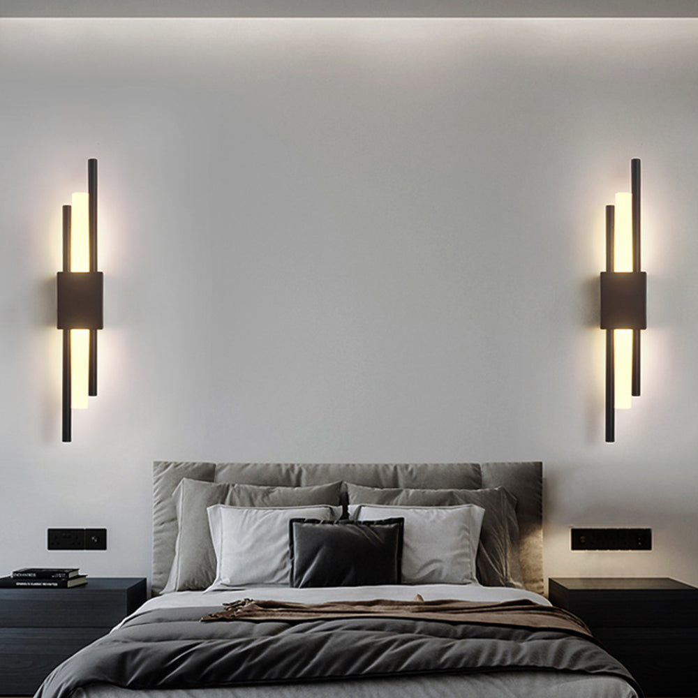 LED Wandleuchte Metall und Acryl 8cm
