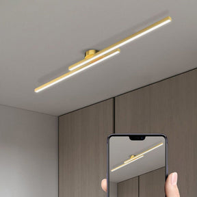 Lange LED Deckenleuchte aus Metall Dimmbar 60/90/120cm
