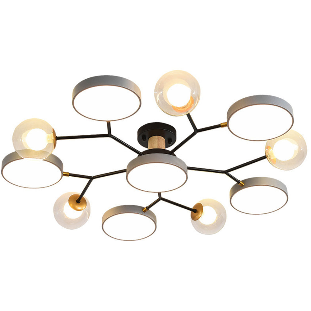 Kreativer LED-Deckenleuchter mit 6+5 Leuchten für das Wohnzimmer
