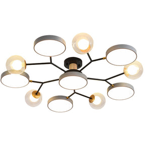 Kreativer LED-Deckenleuchter mit 6+5 Leuchten für das Wohnzimmer