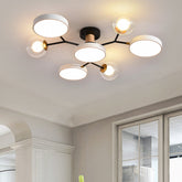 Kreativer LED-Deckenleuchter mit 4+3 Leuchten für das Wohnzimmer