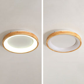 LED Deckenleuchte Holz Acryl Dimmbar 30/40/50/60cm