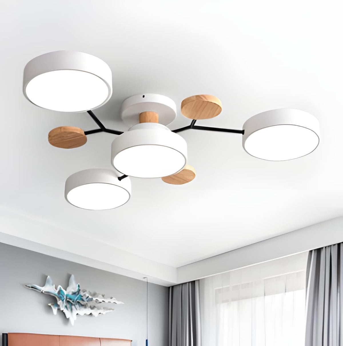 Deckenleuchte Acryl 85cm Schlafzimmer LED 4 Lichter