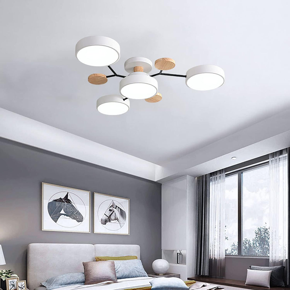 Deckenleuchte Acryl 85cm Schlafzimmer LED 4 Lichter