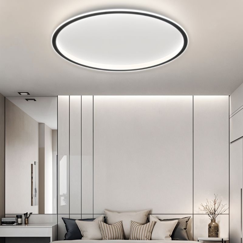 Nordeuropa Eleganz 60cm Runde Aluminium Wohnzimmer Deckenleuchte