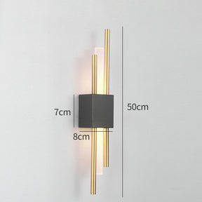 LED Wandleuchte Metall und Acryl 8cm 3 Farbwechsel
