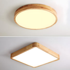 Deckenleuchte Holz Acryl LED Dimmbar 30/40/50/60cm