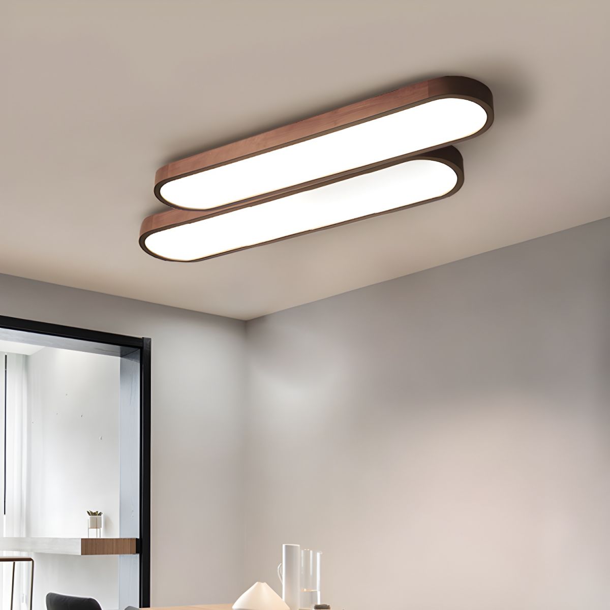 LED Deckenleuchte Acryl Eisen 30-120cm Dimmbar