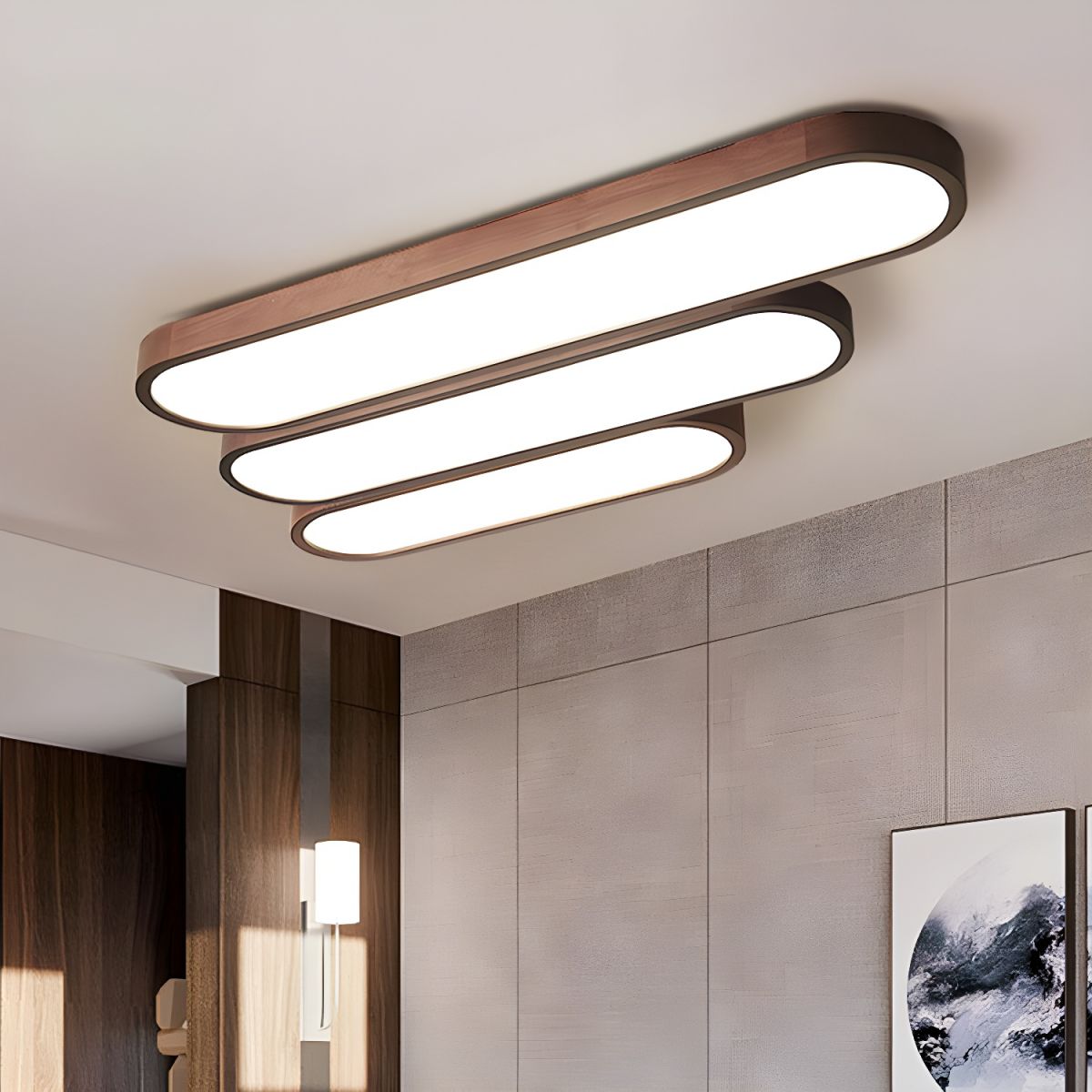 LED Deckenleuchte Acryl Eisen 30-120cm Dimmbar