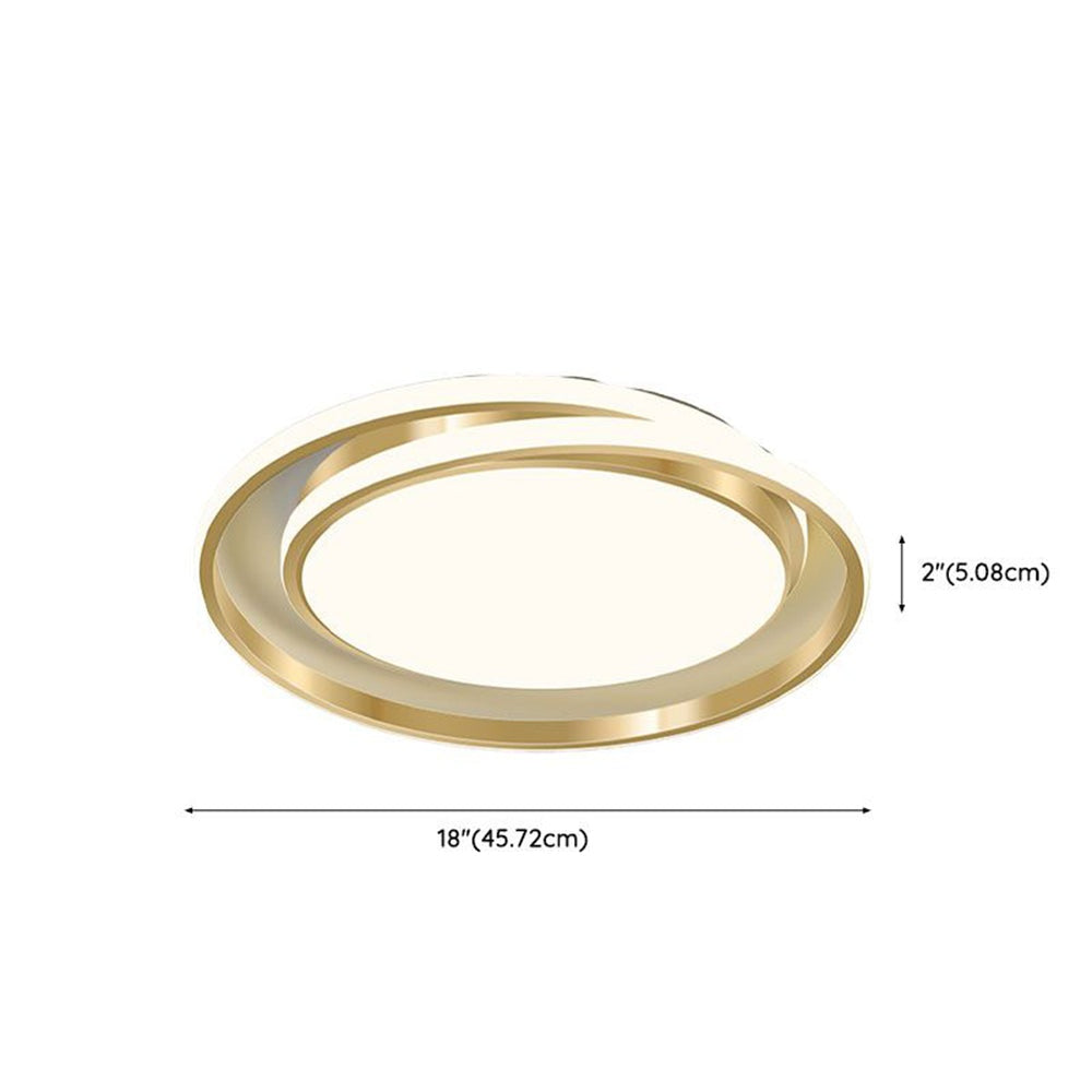 LED Runde Deckenleuchte Eisen Acryl 45CM Dimmbar per Fernbedienung