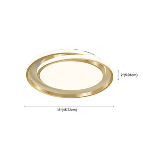LED Runde Deckenleuchte Eisen Acryl 45CM Dimmbar per Fernbedienung