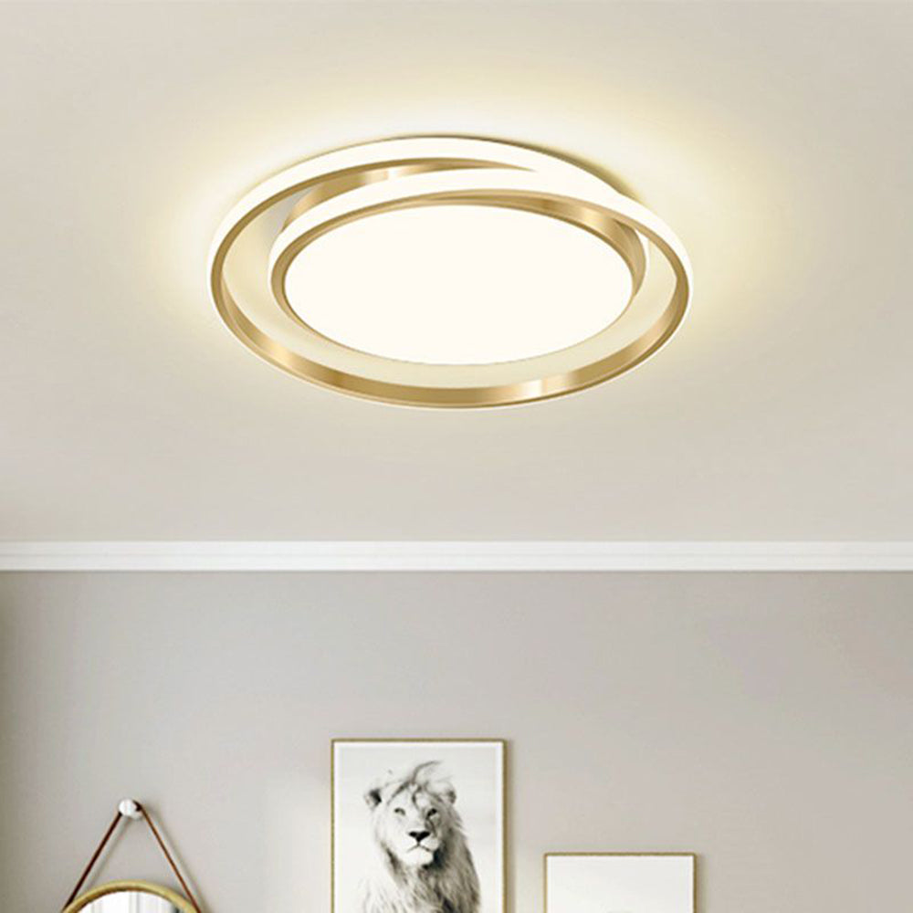 LED Runde Deckenleuchte Eisen Acryl 45CM Dimmbar per Fernbedienung