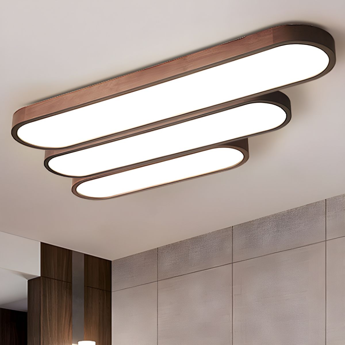 LED Deckenleuchte Acryl Eisen 30-120cm Dimmbar