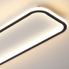 Rechteckige LED-Deckenleuchte 40cm Flur Dimmbar