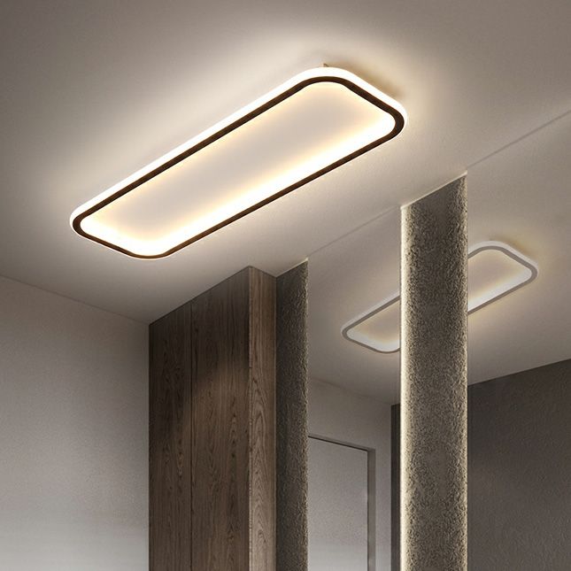 Rechteckige LED-Deckenleuchte 40cm Flur Dimmbar
