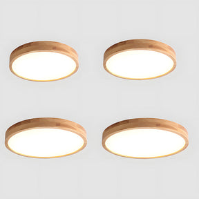 Deckenleuchte Holz Acryl LED Dimmbar 30/40/50/60cm