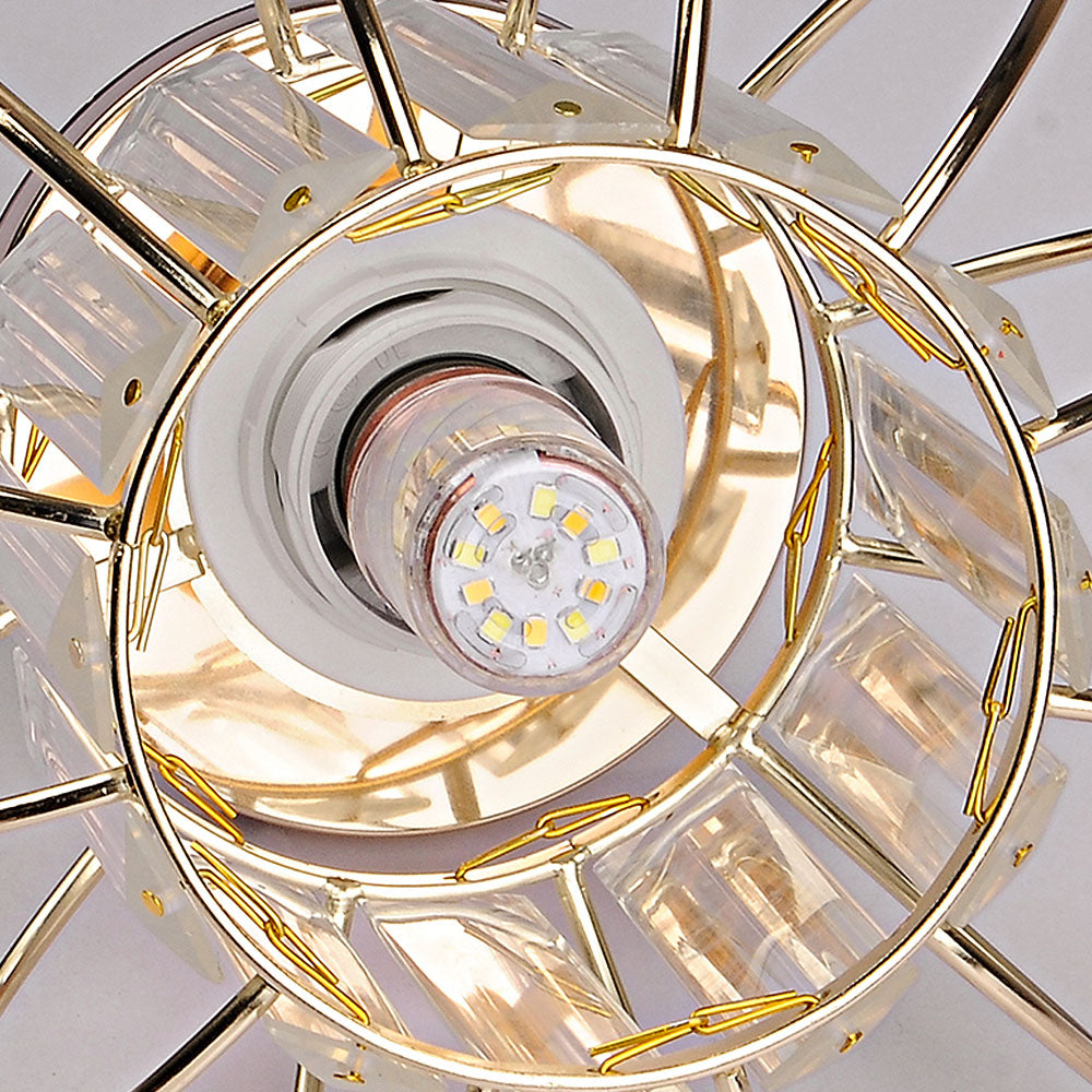 Pendelleuchte Eisen und Glas für Flur 16cm