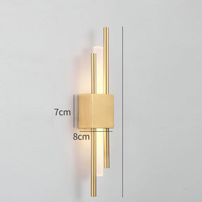 LED Wandleuchte Metall und Acryl 8cm 3 Farbwechsel