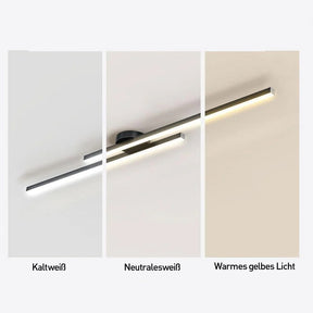 Lange LED Deckenleuchte aus Metall Dimmbar 60/90/120cm
