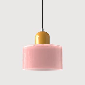 Bauhaus Kreativ Pendelleuchte Glas Rosa 15cm